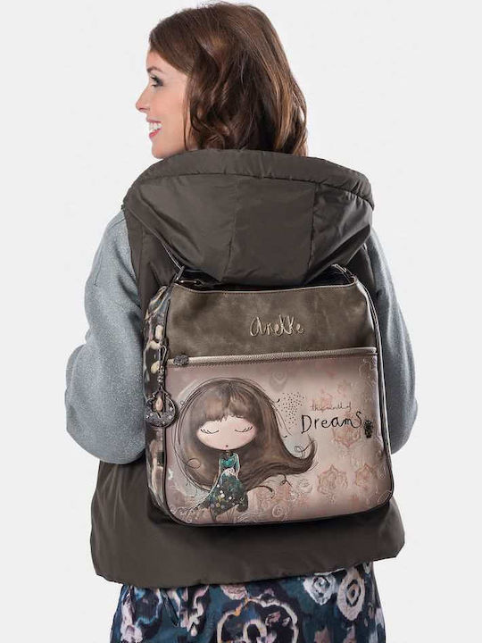 Women's Bag Backpack Beige