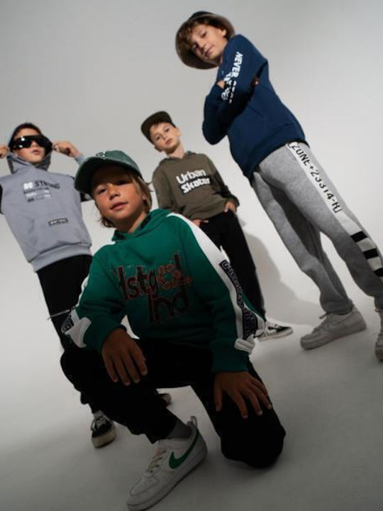Kids Sweatpants Set Green 2pcs