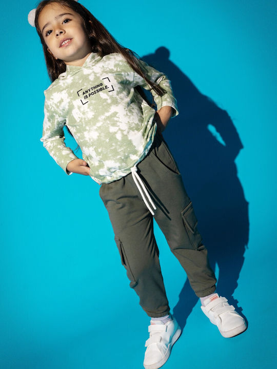 Kinder Sweatpants Set - Jogginganzug Bay Leaf Mint 2Stück Anything Is Possible