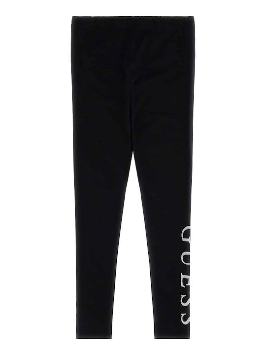 Kids Long Leggings Top Black