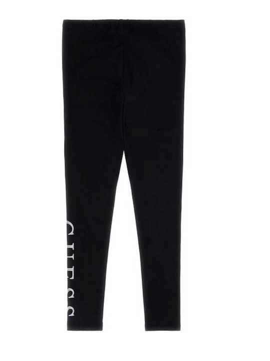 Kids Long Leggings Top Black