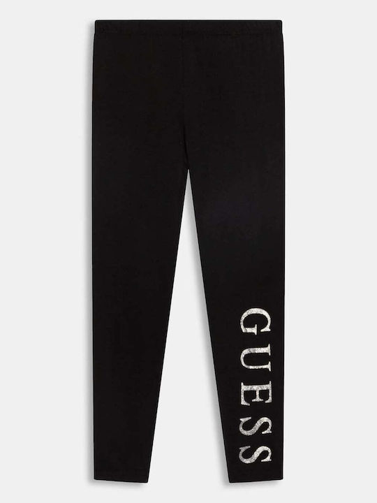 Kids Long Leggings Top Black