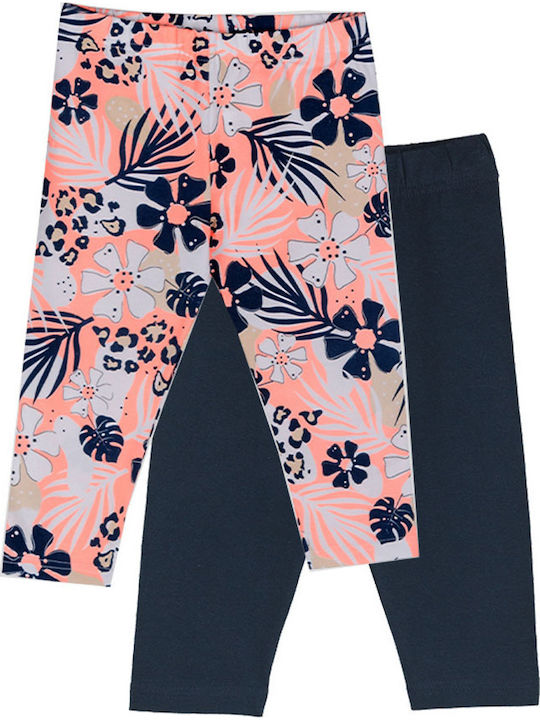 Set Kinder Leggings Capri Blau
