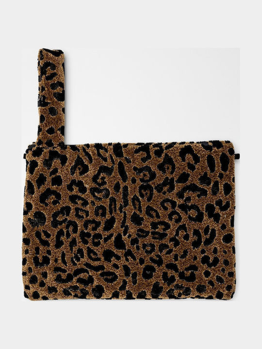Leopard Women's Clutch Brown