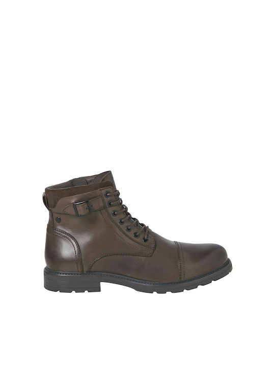 Leather Brown Men's Boots