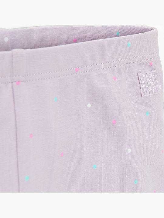 Kids Legging Cycling Short Purple
