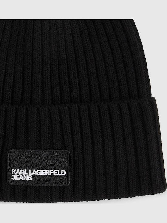 Beanie Beanie Knitted in Black color