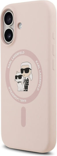 Karl Lagerfeld Karl&choupette Umschlag Rückseite Silikon / Kunststoff Rosa (iPhone 17)
