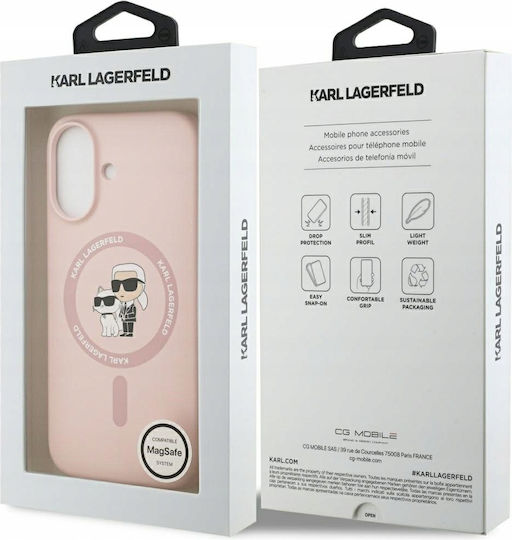 Karl Lagerfeld Karl&choupette Umschlag Rückseite Silikon / Kunststoff Rosa (iPhone 17)