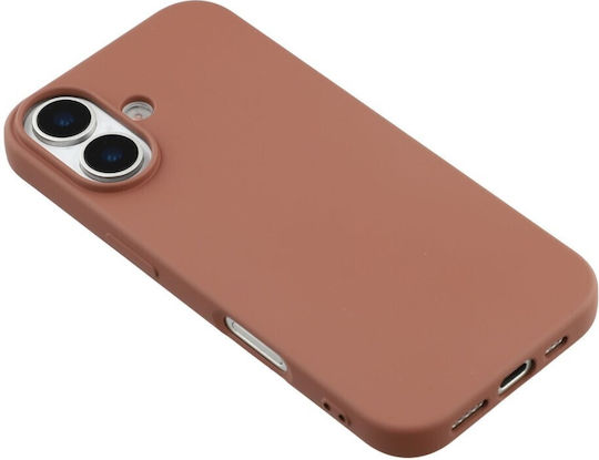 X-Level Umschlag Rückseite Silikon Braun (iPhone 17)