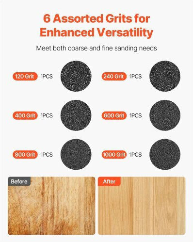 Vevor Sanding Belt 50x1830mm Set 6pcs