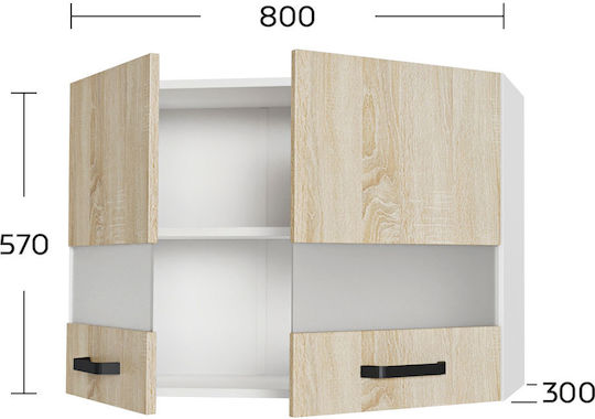 Anita Ντουλάπι Κρεμαστό Σονόμα 80x30x57εκ.