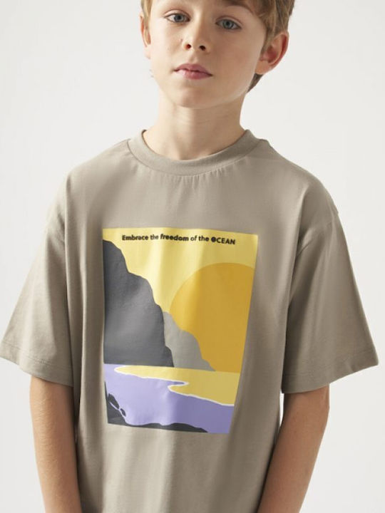 Kids' T-shirt Brown Ocean