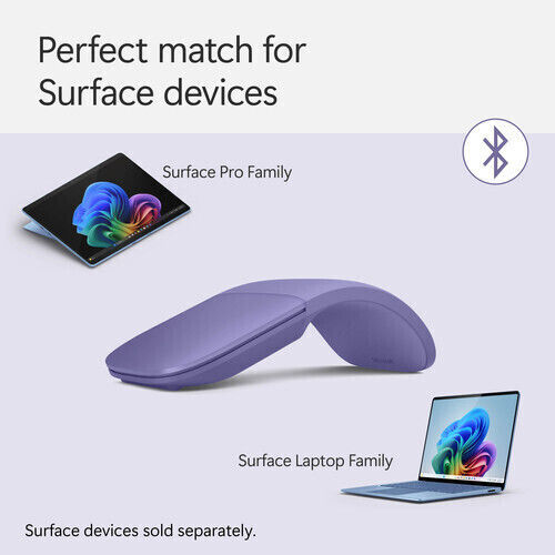 Microsoft Surface Arc Ασύρματο Bluetooth Ποντίκι Violet