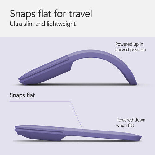 Microsoft Surface Arc Ασύρματο Bluetooth Ποντίκι Violet