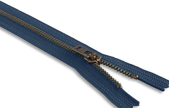 YKK Φερμουάρ Ραπτικής Navy Μπλε από Μέταλλο 23εκ.