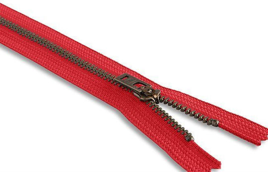 YKK Цип Ръчници И Консумативи Червен От Метал 23см