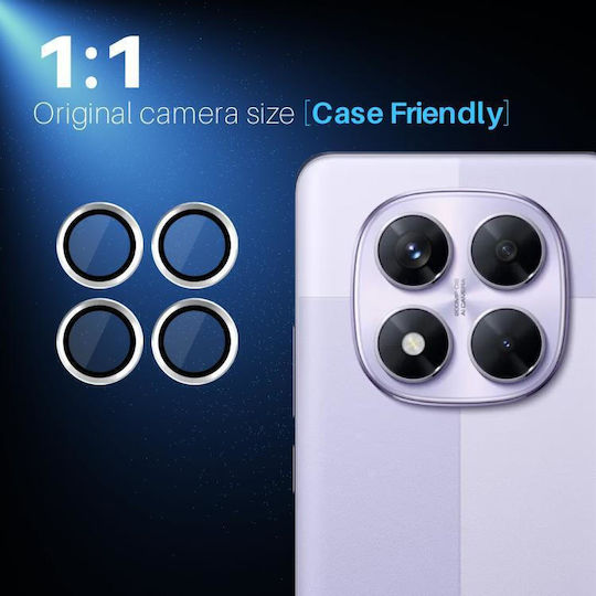 Camera Protection Metal Frame Silver for the Xiaomi Redmi Note 14 Pro 5G