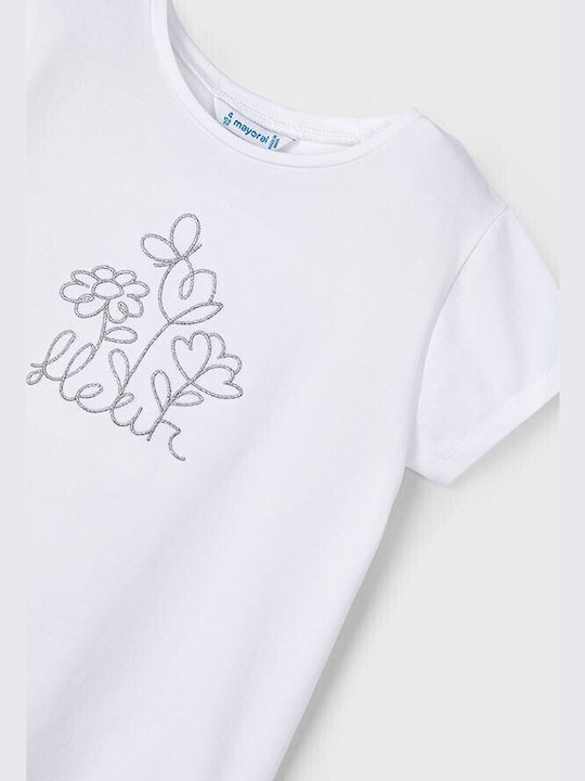 Kids' T-shirt White Flower
