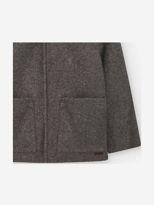 Kinder Mantel mit Kapuze Gray