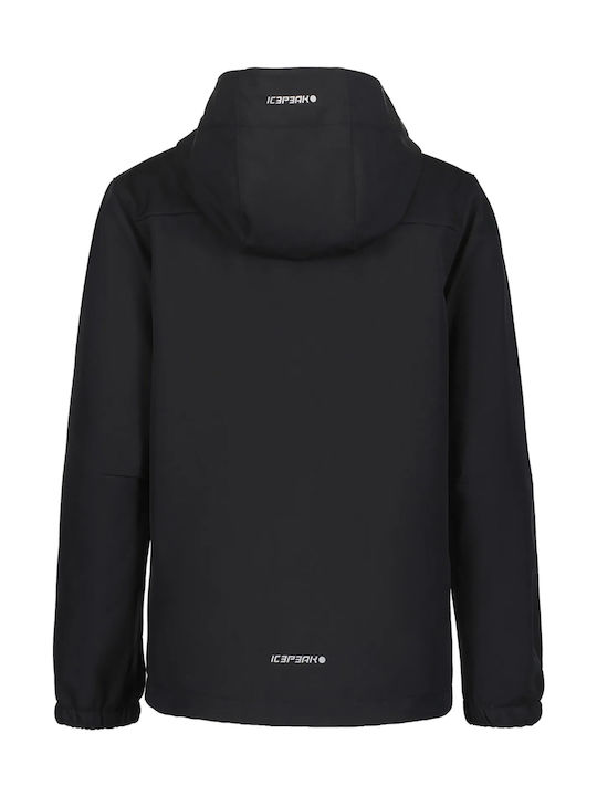 Kids' Sports Jacket Short with Hood Black Konan