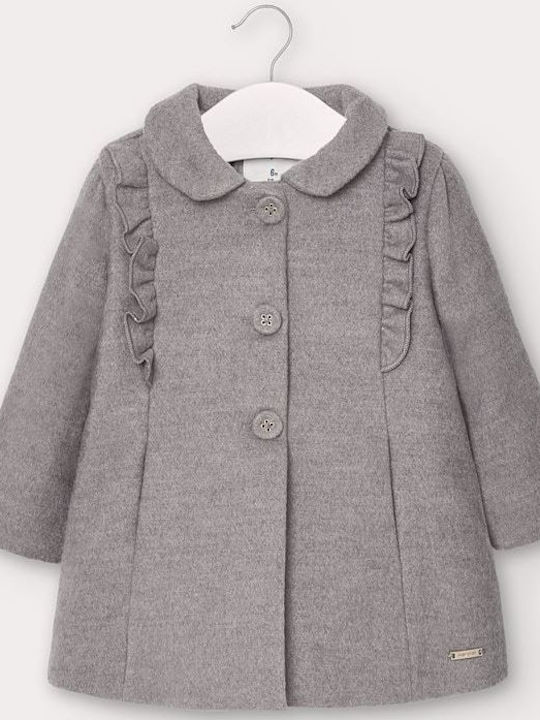 Kinder Mantel Lang Gray