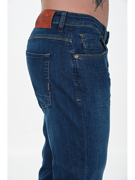 Ανδρικό Παντελόνι Τζιν με Regular Εφαρμογή Denim Blue