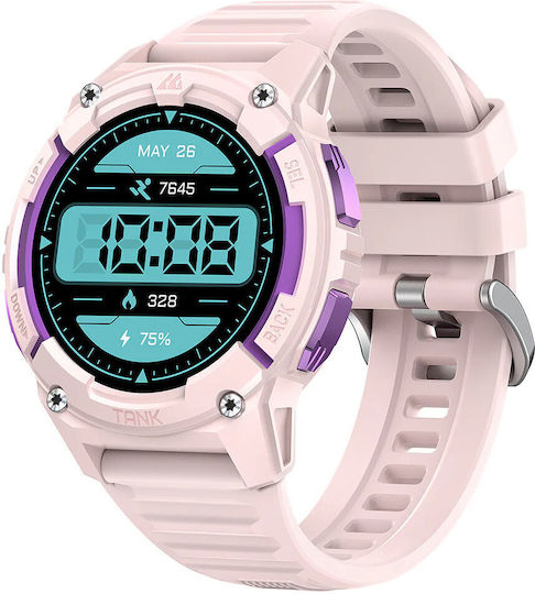 Kospet Tank S2 Smartwatch Waterproof Cu Pulsometru Roz