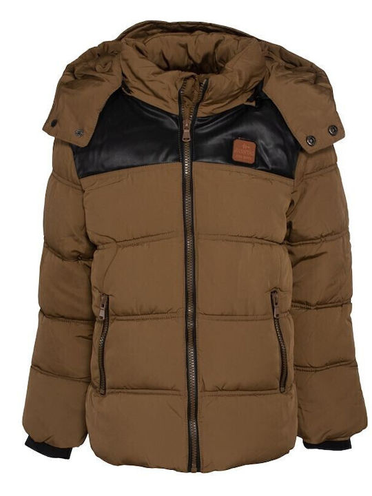 Kids' Casual Jacket with Hood Brown