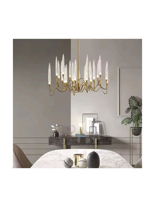 Alista Home Candelabru 12xG4 cu Cristale Auriu AT1CT-IM1P-HT2L-CC160/12
