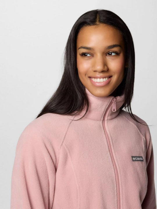 Benton Springs Women's Cardigan with Zipper Pink