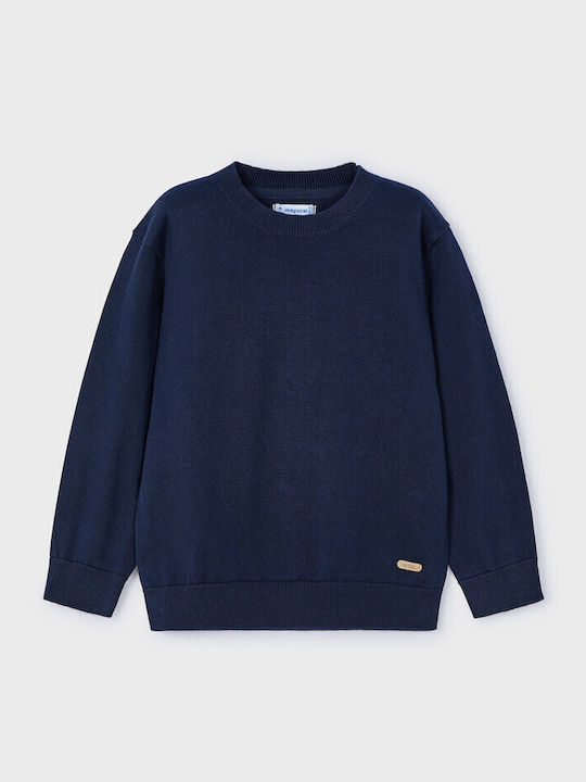 Kinderpullover Langarm dunkelblau Basic