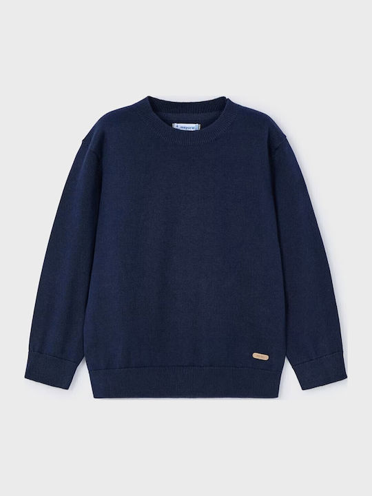 Kinderpullover Langarm dunkelblau Basic