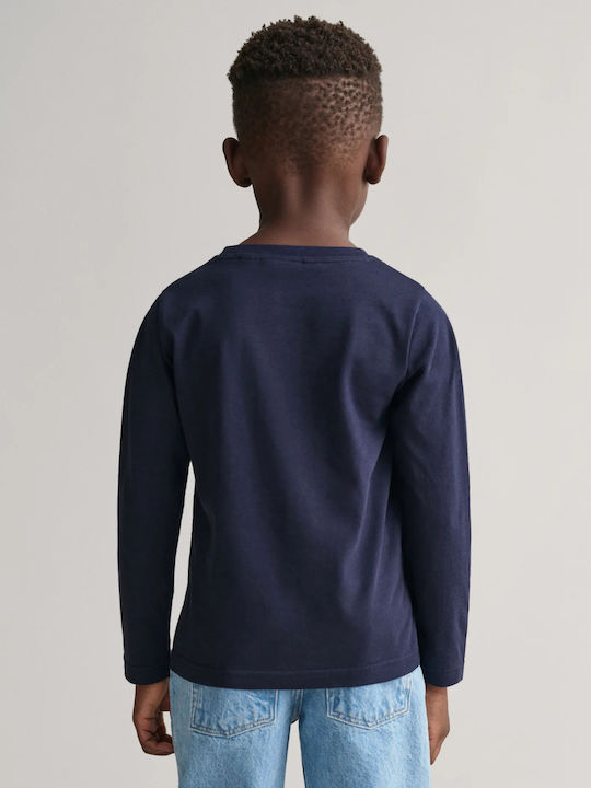 Kids' Shirt Long Sleeve Dark Blue ARCHIVE SHIELD