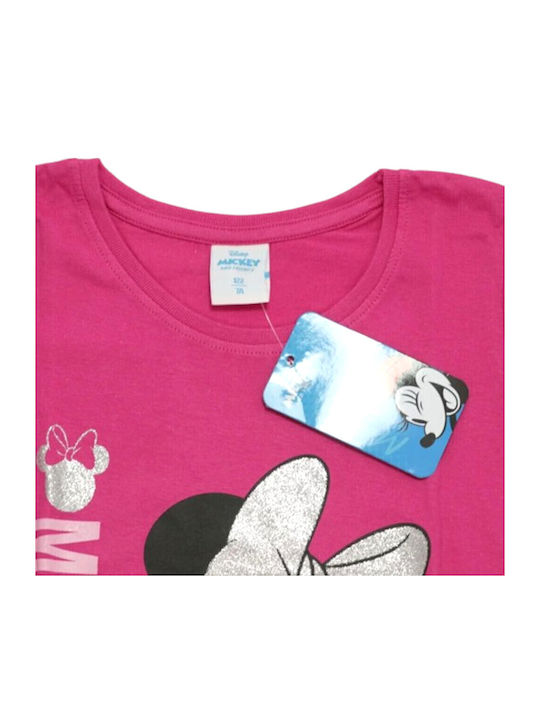 Παιδική Μπλούζα Μακρυμάνικη Pink Minnie Mouse