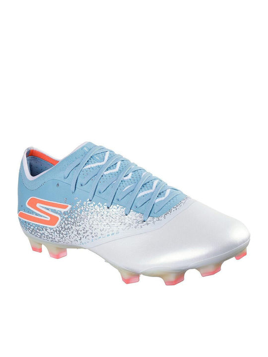 Skechers Razor Diamond Fg Football Shoes with Cleats White