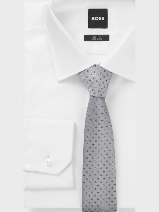 Boss Men's Tie Synthetic in Gray Color