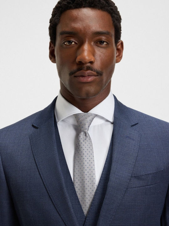 Boss Men's Tie Synthetic in Gray Color