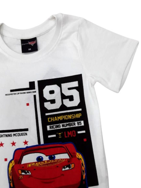 Παιδικό T-shirt Λευκό Cars