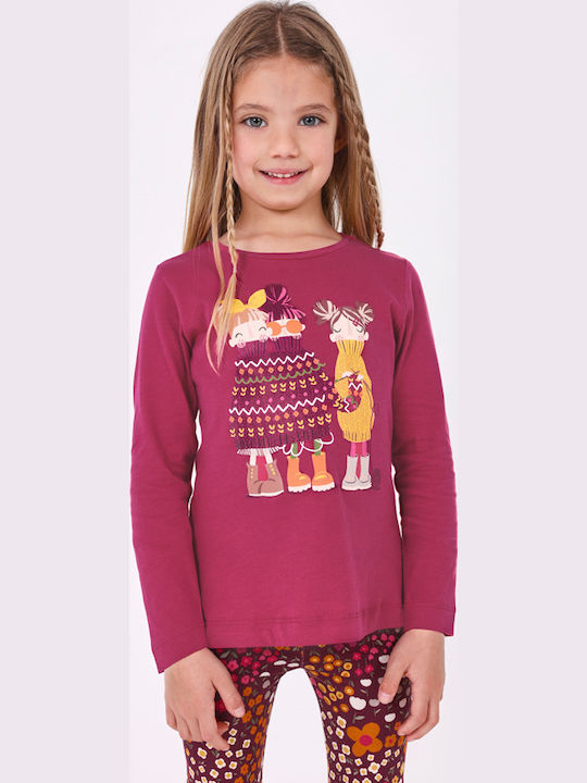 Kids' Shirt Long Sleeve Fuchsia