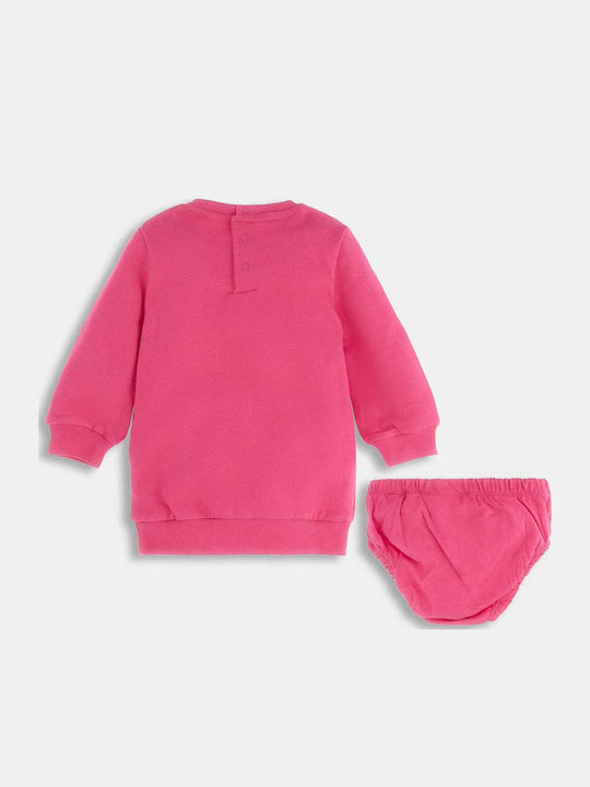 Kids' Dress Top Long Sleeve Fuchsia