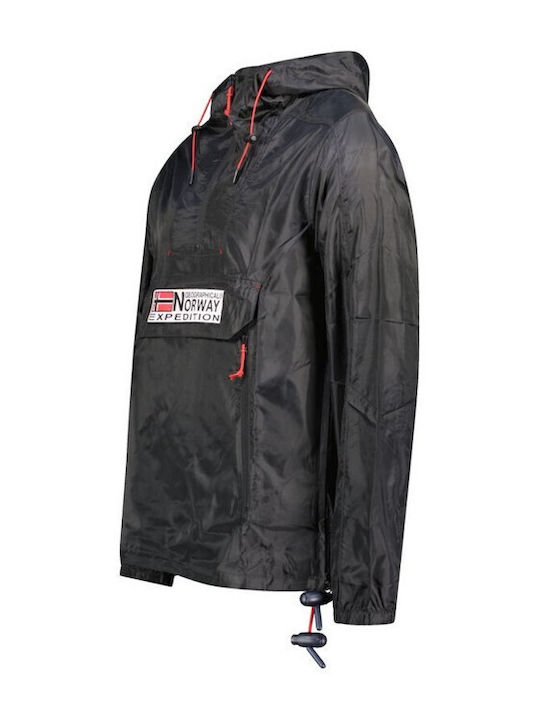 Geacă Waterproof și cu Protecție Împotriva Vântului Neagră