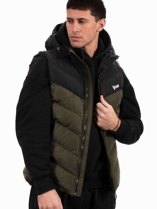 Αμάνικο Μπουφάν Puffer Αντιανεμικό Olive