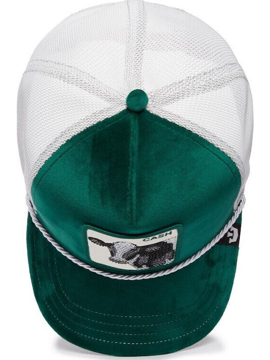 Καπέλο Jockey Στρας Jewel Emerald Cow Αγελάδα Πράσινη Goorin Bros