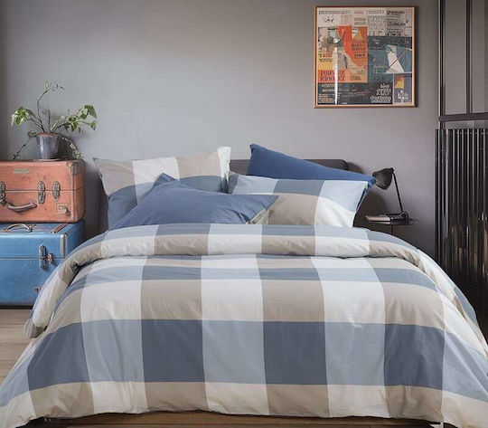 Nef-Nef Homeware Casual Σετ Σεντόνια King Size με Λάστιχο 180x200+35εκ. Bordo (4τμχ)