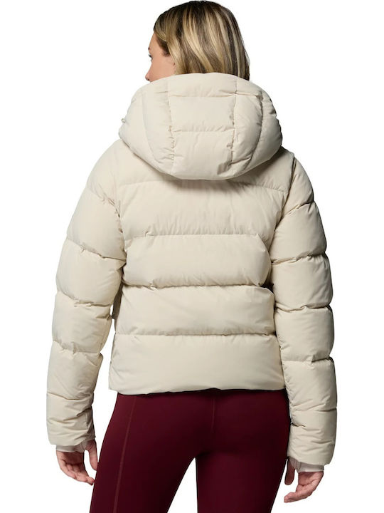 Amaze Puff Γυναικείο Puffer Μπουφάν για Χειμώνα Μπεζ