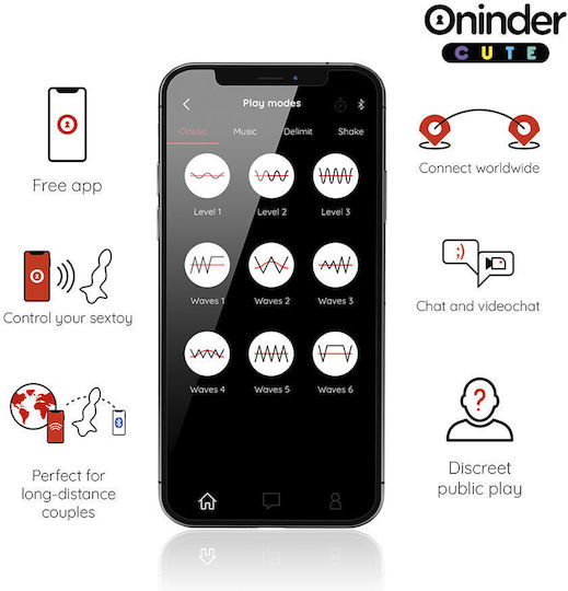 Oninder Anal Plug with Wireless Functionality and Vibration Purple