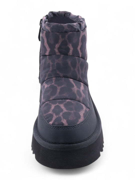 Γυναικεία Μποτάκια Black/Leopard
