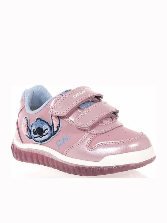 Lightyloo Kinder Sneakers Anatomisch mit Klettverschluss Rosa