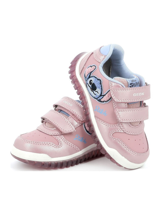 Lightyloo Kinder Sneakers Anatomisch mit Klettverschluss Rosa